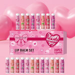 20pcs  Lip Balm Set, Glossy Finish, Replenishing Moisturizer for Dry Skin, Long-Lasting Hydration, Brightening Lip Color