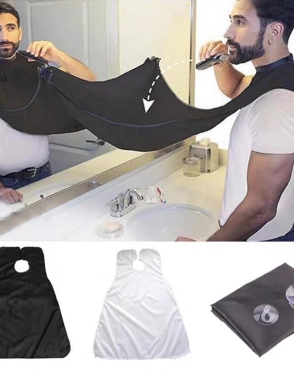 Men’s Shaving Apron Beard Collector – PVC Bathroom Care Tool for Easy Clean Shaving