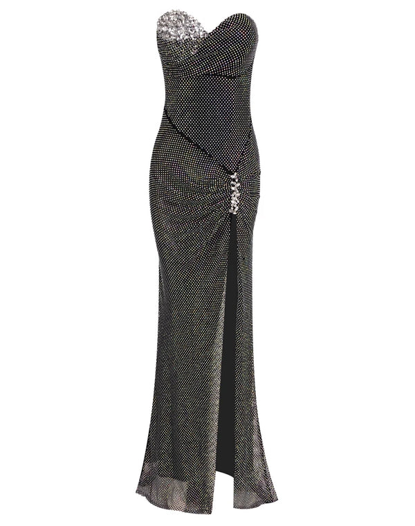 Crystal Sweetheart Prom Gown for Women, Elegant Wedding Party Vestidos