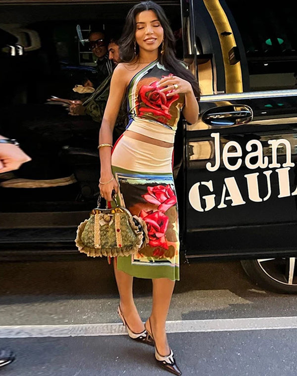 Two Piece Matching Sets Women 2033 Summer Crop Tops Midi Skirt  Vacation Outfits Streetwear Wholesale Items For Business
