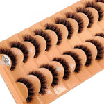 10 Pairs Faux Mink Eyelashes