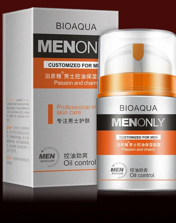 BIOAQUA Skin Care Men Deep Moisturizing Oil-control Face Cream Hydrating Anti-Aging Anti Wrinkle Whitening Day Cream 50g