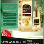 Tongrentang Natural Plant Black Hair Dye Cream – Comb-In Formula for Gray Coverage & Lasting Shine