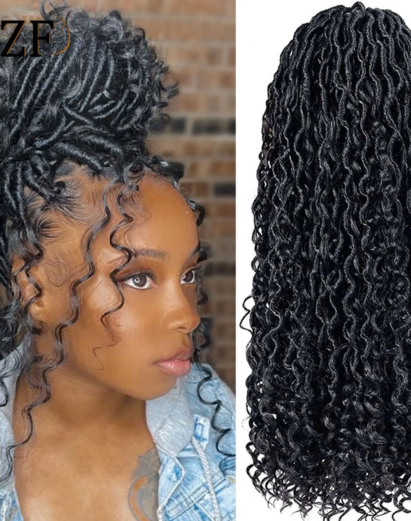 18-Inch Goddess Faux Locs Crochet Hair