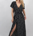 Women's Long Split Beach Sundress for Evening & Party Wear