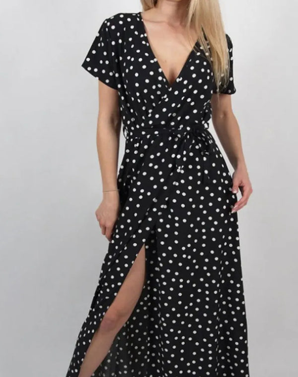 Women's Long Split Beach Sundress for Evening & Party Wear