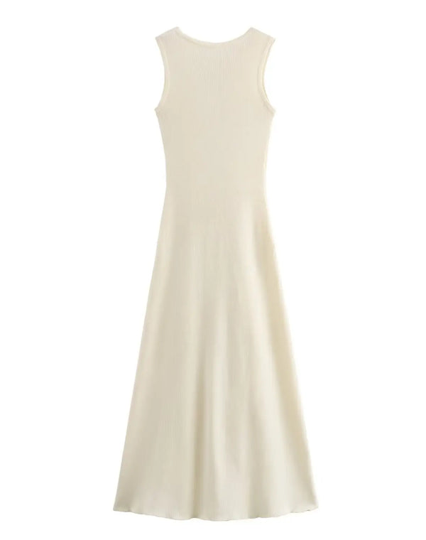 Elegant Women's Knit Sleeveless Party Dress