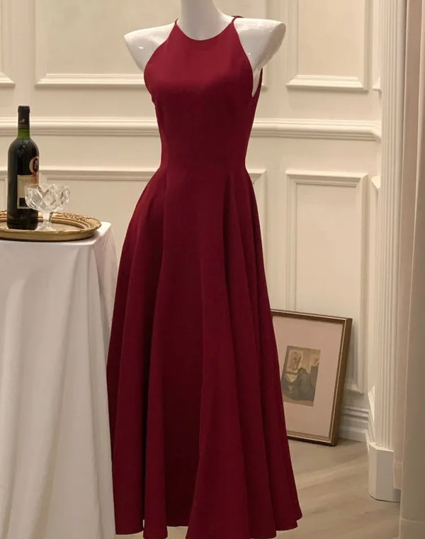 Elegant Sleeveless A-Line Midi Dress