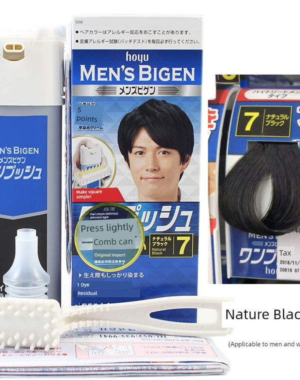 Hoyu Bubble Hair Dye – Fast Foam Hair Color Cream for Men