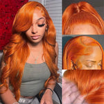 Colored Orange Ginger Lace Front Wigs bundle