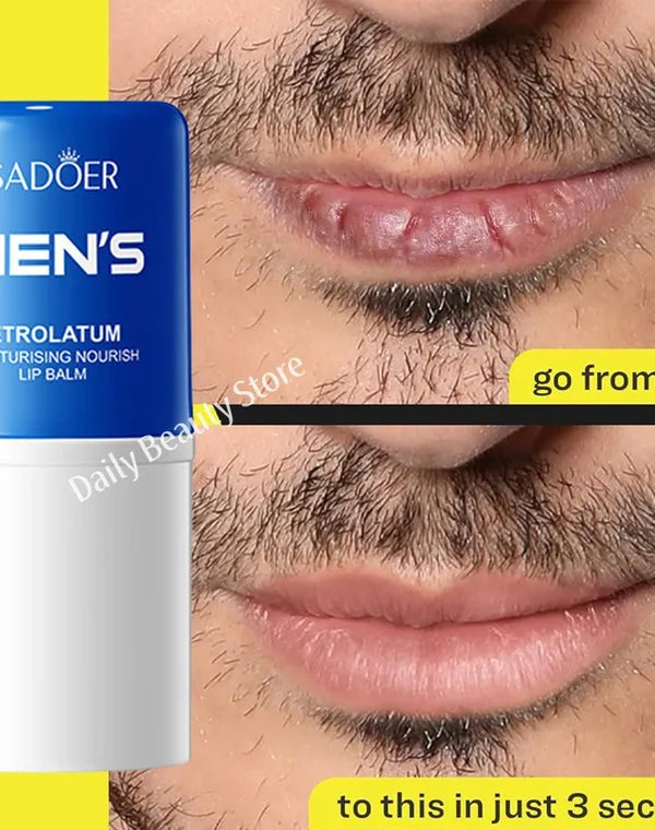 Men Lip Balm Moisturizing Hydration Fading Lip Lines Anti-Cracking Remove Dead Skin Refreshing And Not Greasy Exquisite Lip Care