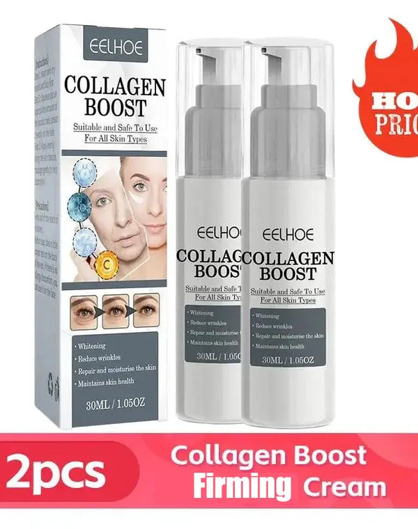 1/2pcs 30ml Collagen Boost Firming Essence Cream Fade fine lines Face brightening lightining Serum Cream skin care for women