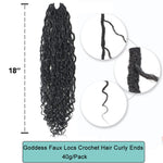 18-Inch Goddess Faux Locs Crochet Hair