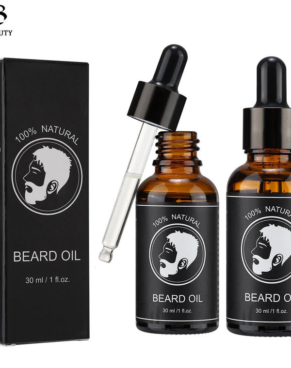 Premium Beard Growth Oil for Men – 100% Natural Beard & Mustache Enhancer