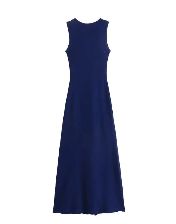 Elegant Women's Knit Sleeveless Party Dress