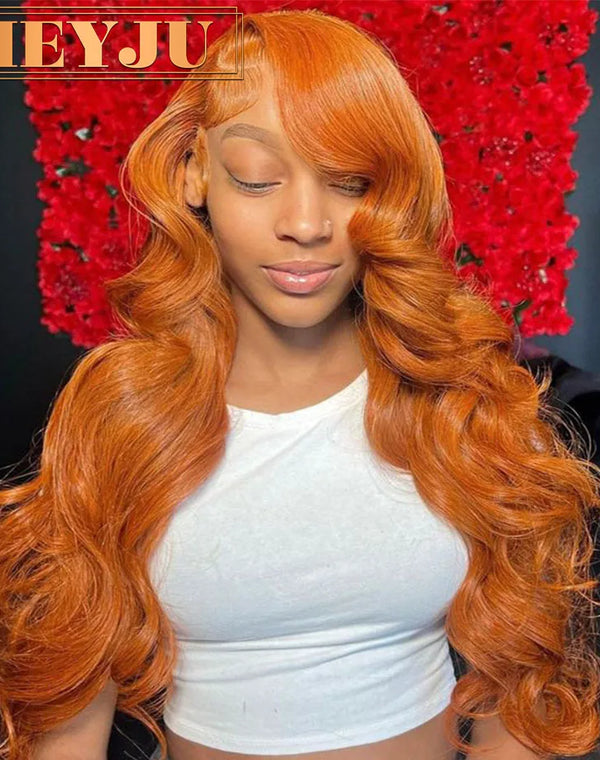 Colored Orange Ginger Lace Front Wigs bundle