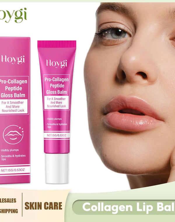 Collagen Lip Balm Smooth Soft Reduce Lip Fine Lines Remove Melanin Skin Increase Elasticity Exfoliating Moisturizing Lip Care
