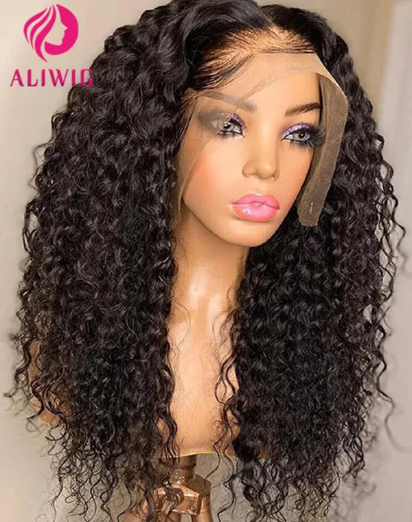 13x4 Hd Kinky Curly Lace Frontal Human Hair Wig