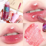 Sparkling Gloss Lip Balm – Water-Gloss Mirror Finish, Moisturizing, Hydrating, Non-Sticky, Cup-Proof, Plump Lips