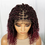Synthetic Lace Front Twist Spring Wig with Baby Hair for Black Women