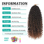 Goddess Locs Crochet Hair Curly Ends Synthetic Faux Locs Braids